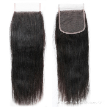 4*4 Lace Closure HD transparent lace Straight Closure Straight 4x4 Lace Closure Human hair extension